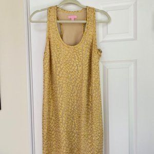 Lilly Pulitzer gold tank dress